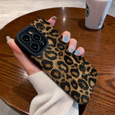 Gold Leopard Silicone Leather Case